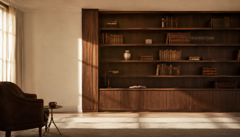 Librería a medida de salón